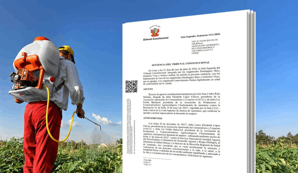 Tribunal Constitucional ordena suspender plaguicidas tóxicos ante contaminación de alimentos