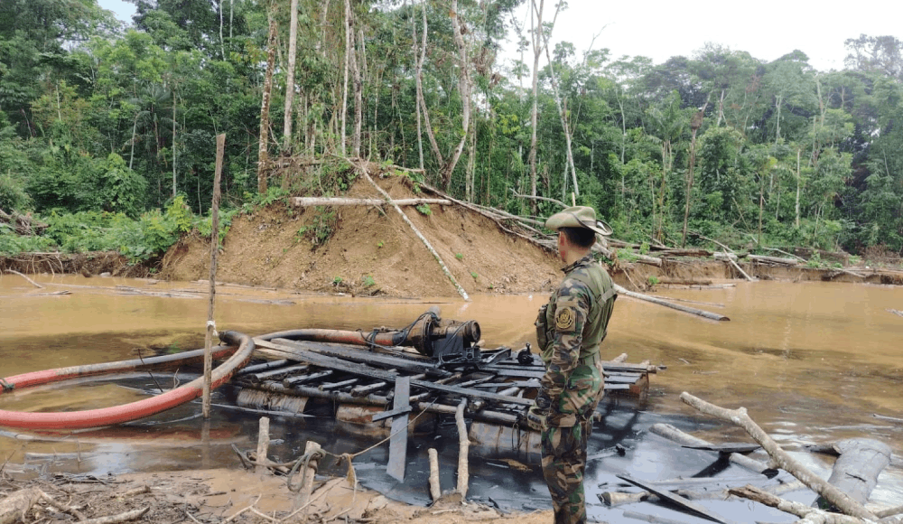 Reserva Tambopata: destruyen equipos de minería ilegal
