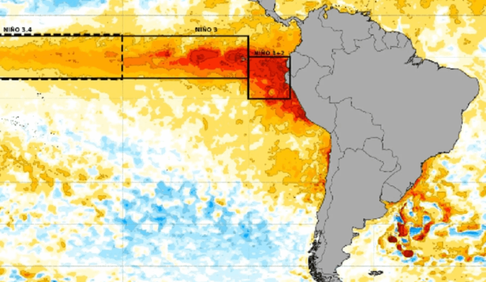 Fenómeno El Niño sería de los más fuertes en décadas