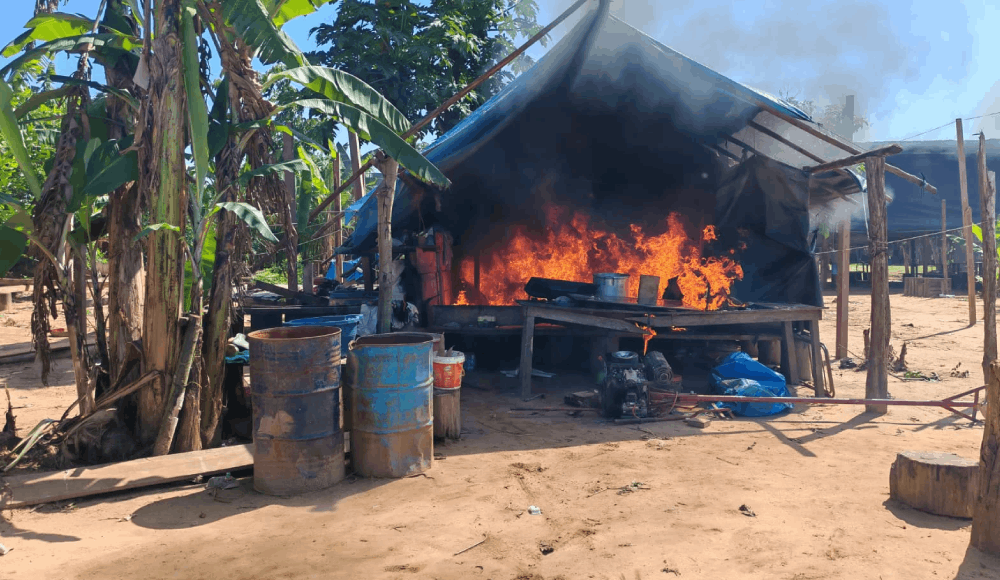 Destruyen 25 campamentos de minería ilegal en Madre de Dios
