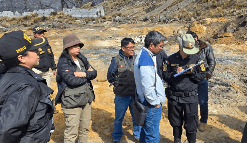 Minería ilegal en Huascarán: retienen seis maquinarias